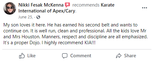 Kids1, Karate International Of Apex/Cary NC